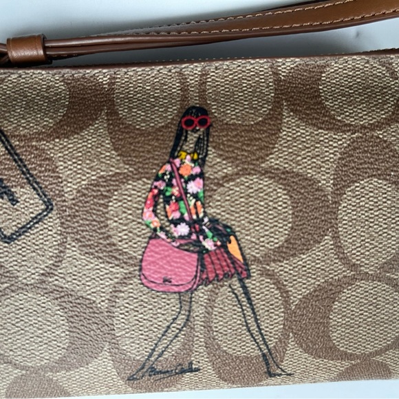 COACH Bonnie Cashin Limited Edition Signature Corner Wristlet Zip Wallet. - Picture 2 of 7